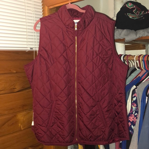 Old Navy Jackets & Blazers - Burgundy light weigh vest